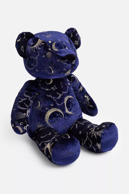 CELESTIN EMBROIDERED VELVET BEAR