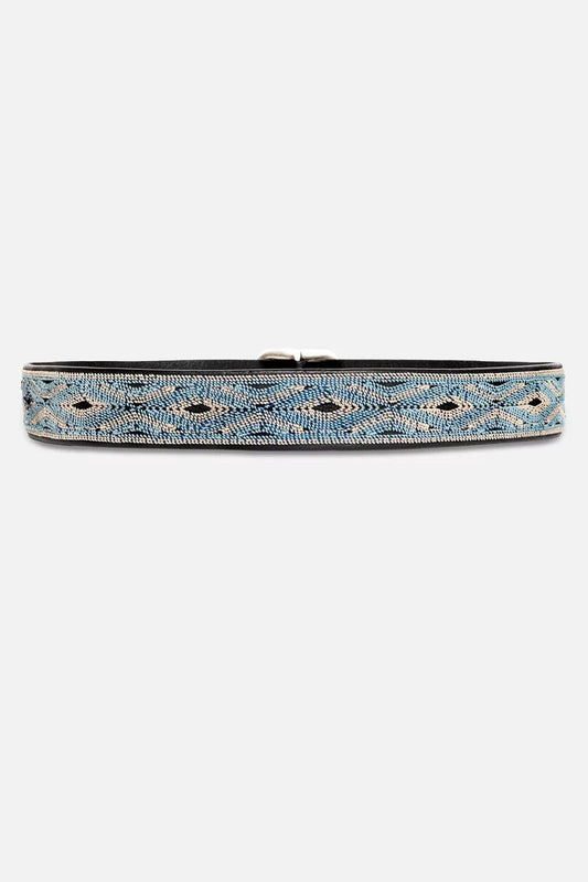 CUCIRE EMBROIDERED ITALIAN LEATHER BELT