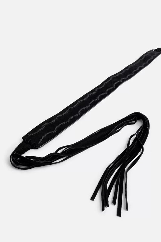 PETTINE ITALIAN SUEDE TASSEL BELT