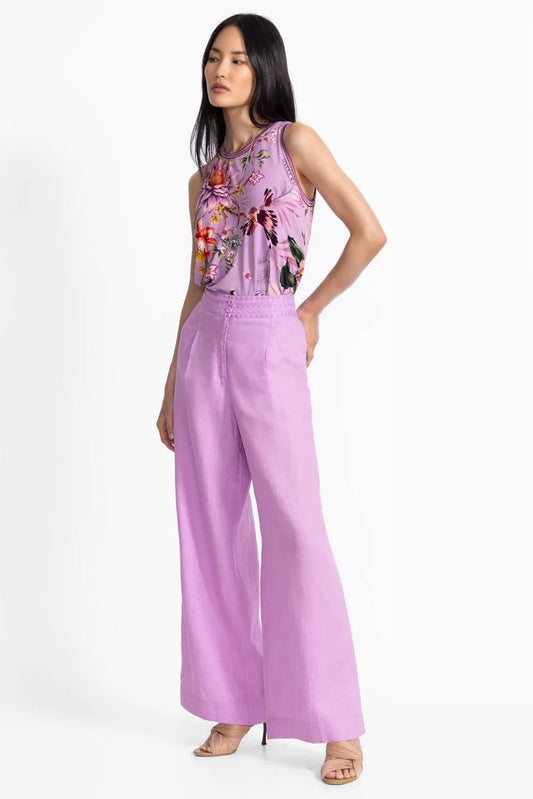 WIDE LEG PLEAT PANT