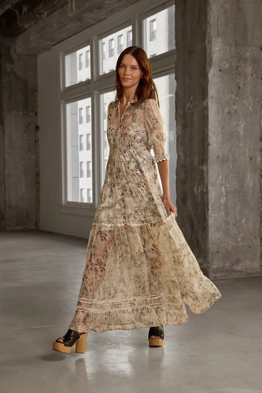 JULIA TIERED MAXI DRESS