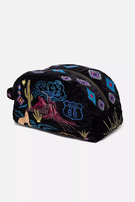 ARIZONA COTTON VELVET MAKEUP BAG