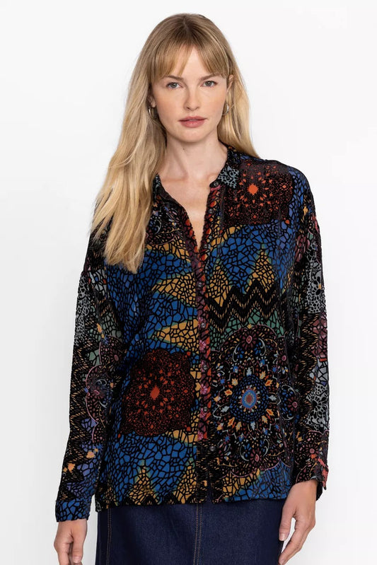 AUDREY OVERSIZED BURNOUT SHIRT