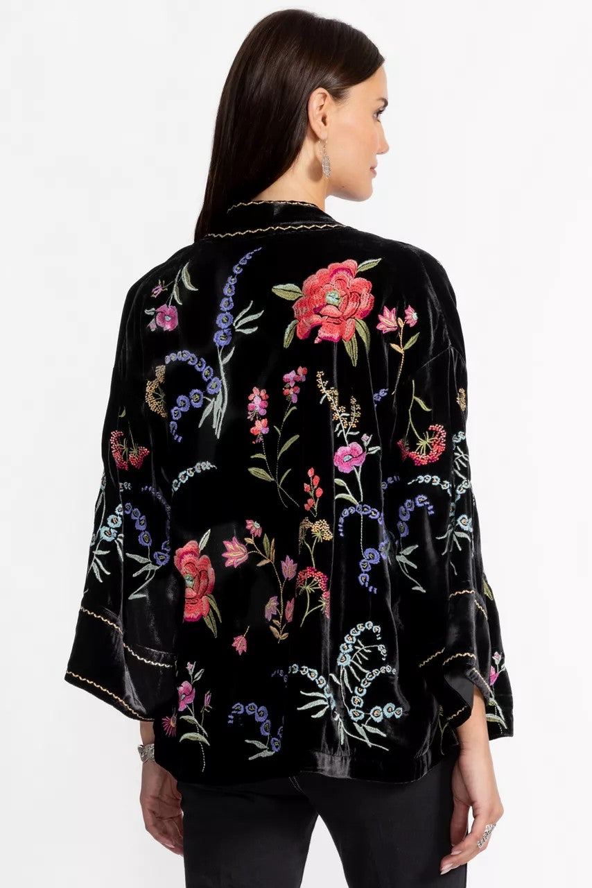 RELAXED SCHIFFLI CROPPED KIMONO