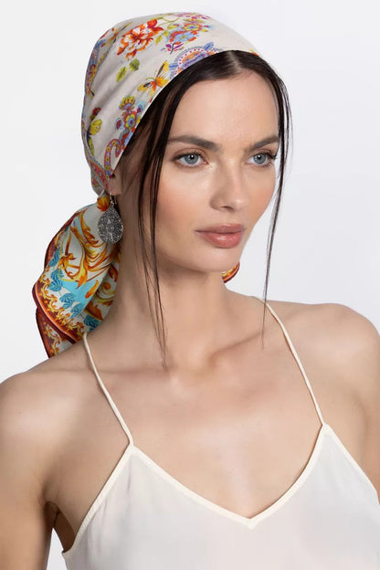 SCROLL HEAD SCARF