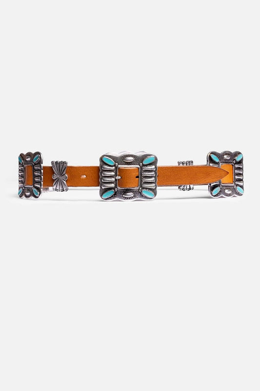 PIAZZA ITALIAN LEATHER CONCH BELT