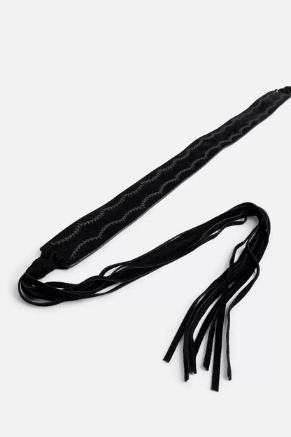 PETTINE ITALIAN SUEDE TASSEL BELT