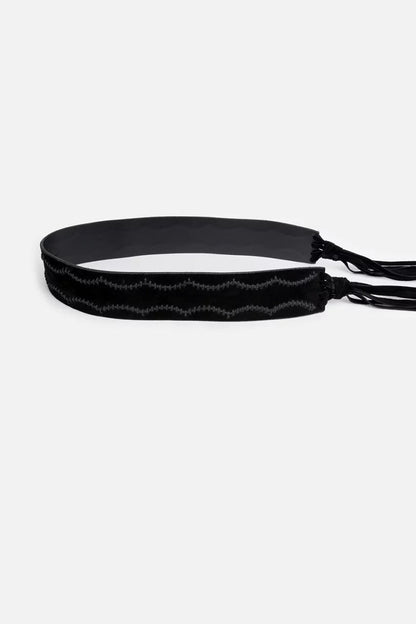 PETTINE ITALIAN SUEDE TASSEL BELT