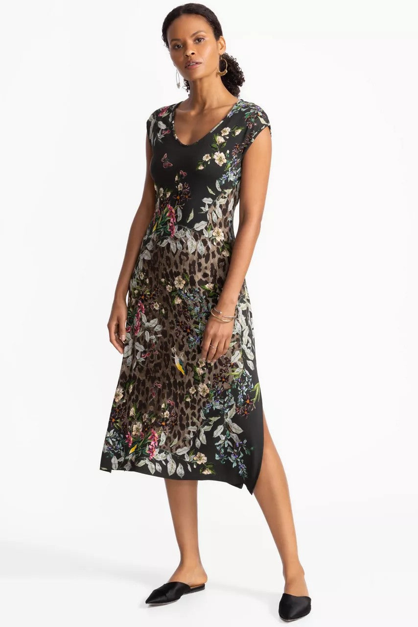 THE JANIE FAVORITE HIGH SLIT KNIT DRESS
