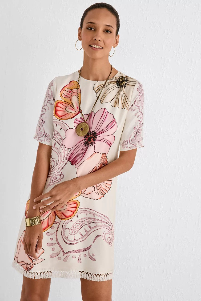 DAISEE FRINGE MINI DRESS