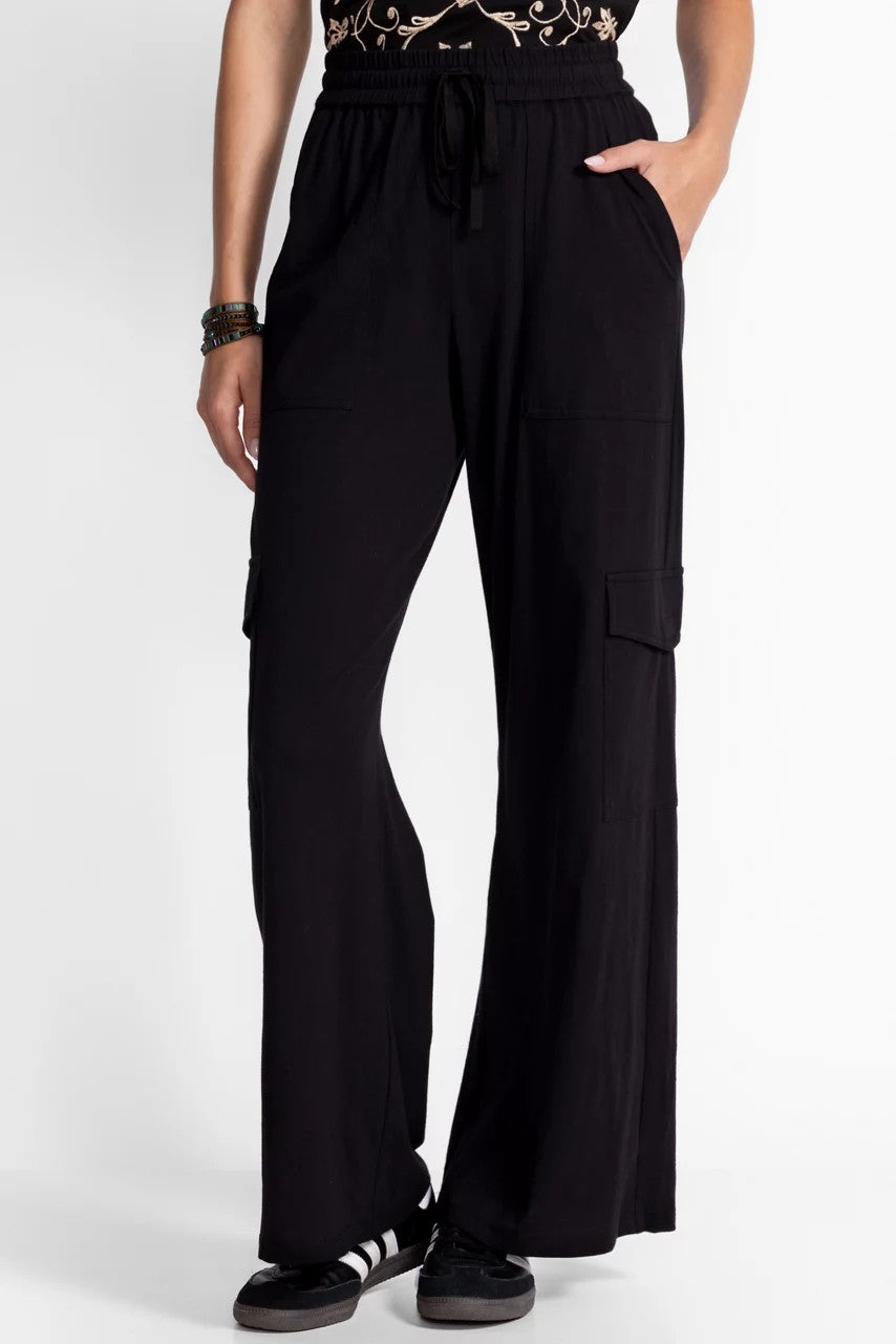 KNIT DRAWSTRING CARGO PANT