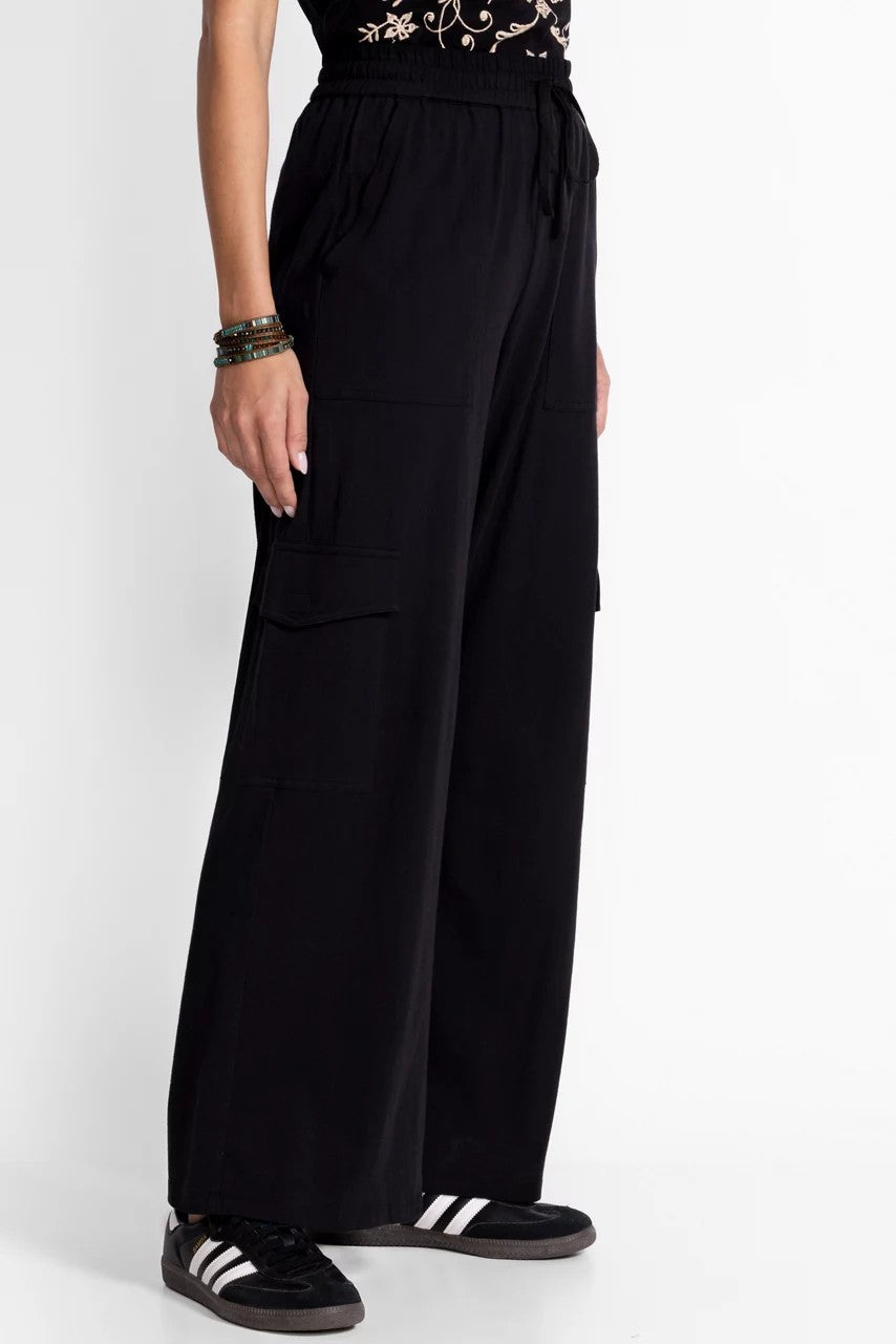 KNIT DRAWSTRING CARGO PANT