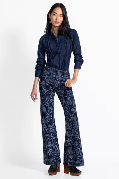 THE STRAIGHT FLARE JEAN