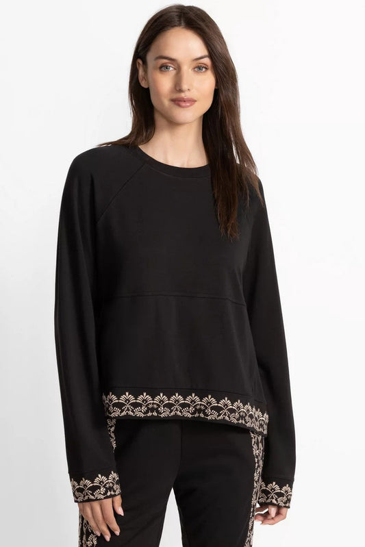 BEE ACTIVE LONG SLEEVE CREW PULLOVER TEE