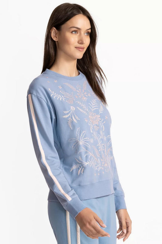 BEE ACTIVE CREW NECK PULLOVER WITH STRIP