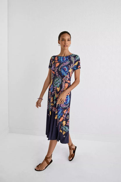 THE JANIE FAVORITE BOATNECK CAP SLEEVE DRESS