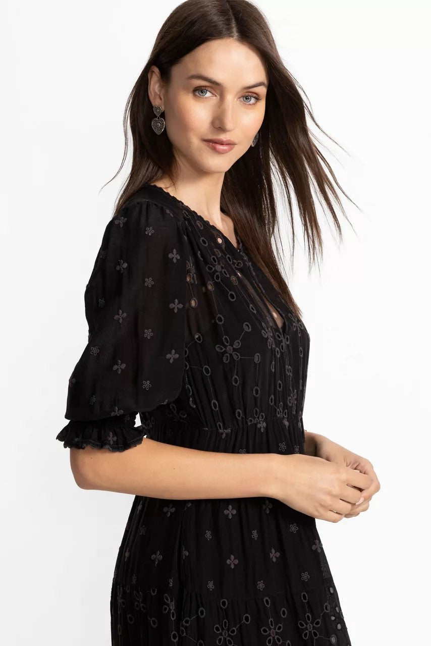 DAPHNE EMBROIDERED MAXI DRESS
