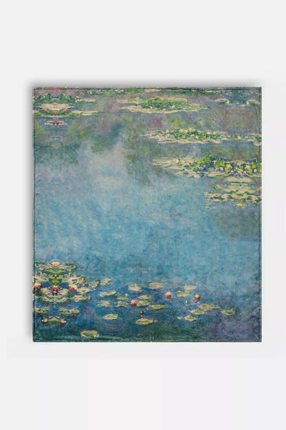 MONET WATER LILIES LAUREL CANYON COZY BLANKET