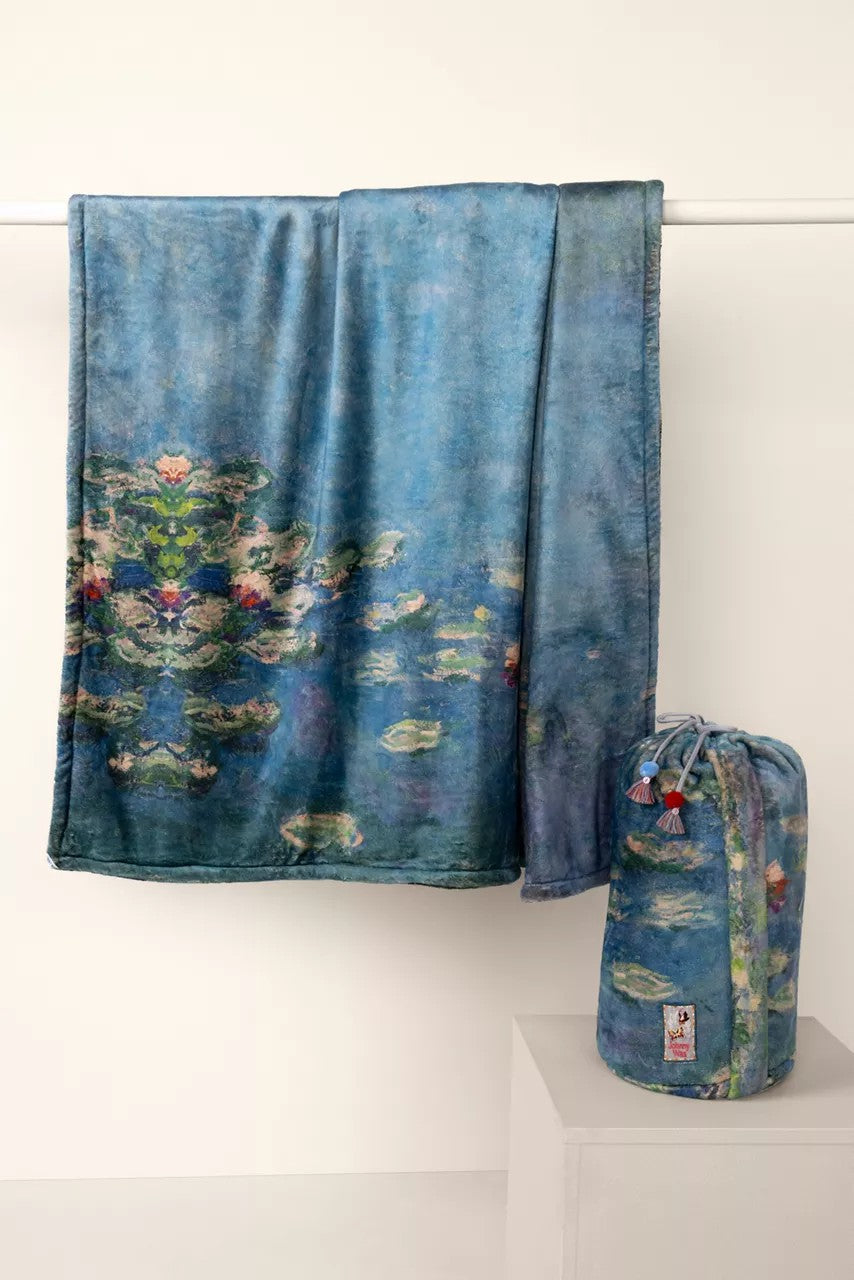 MONET WATER LILIES LAUREL CANYON COZY BLANKET