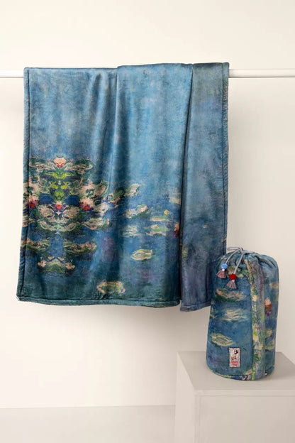 MONET WATER LILIES LAUREL CANYON COZY BLANKET
