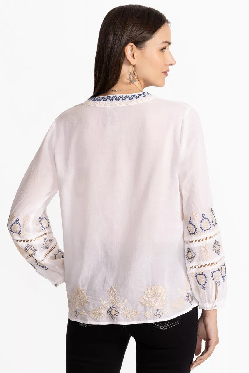 BUTTON FRONT LISBON BLOUSE