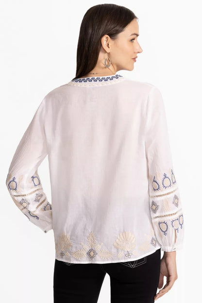 BUTTON FRONT LISBON BLOUSE