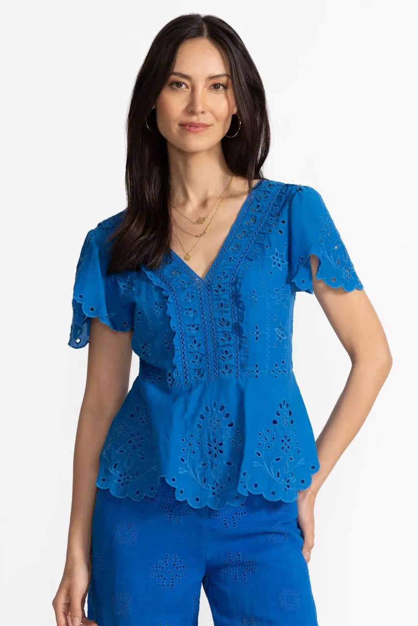 ELIZABETH PEPLUM BLOUSE