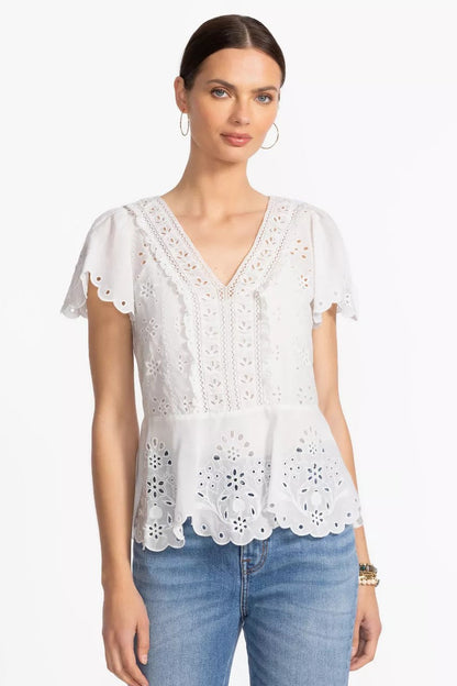 ELIZABETH PEPLUM BLOUSE