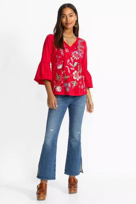 THE SIDE SLIT PULL ON KICK FLARE