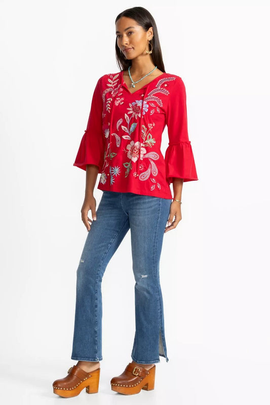 THE SIDE SLIT PULL ON KICK FLARE
