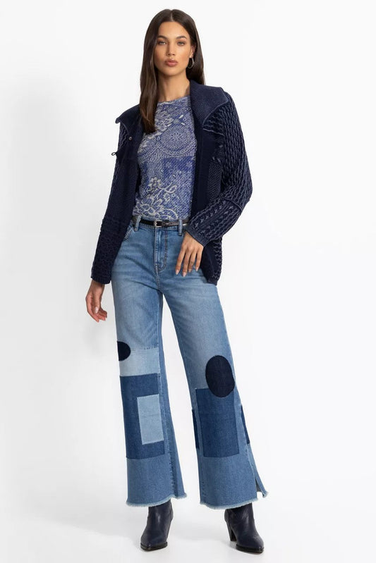 THE PATCHED STRAIGHT FLARE JEAN