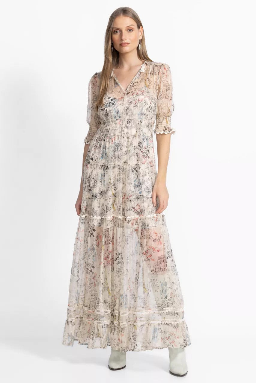 JULIA TIERED MAXI DRESS