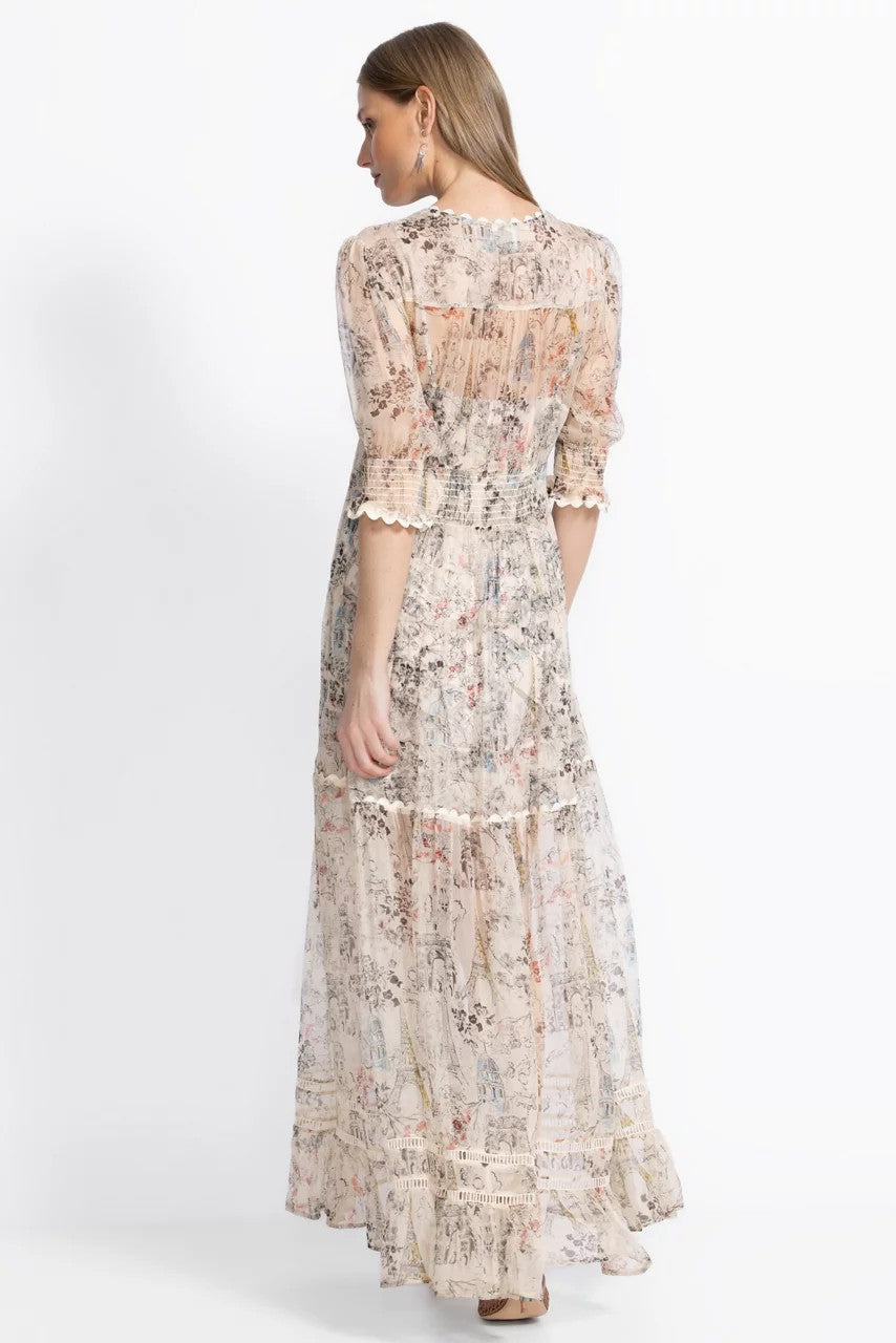 JULIA TIERED MAXI DRESS