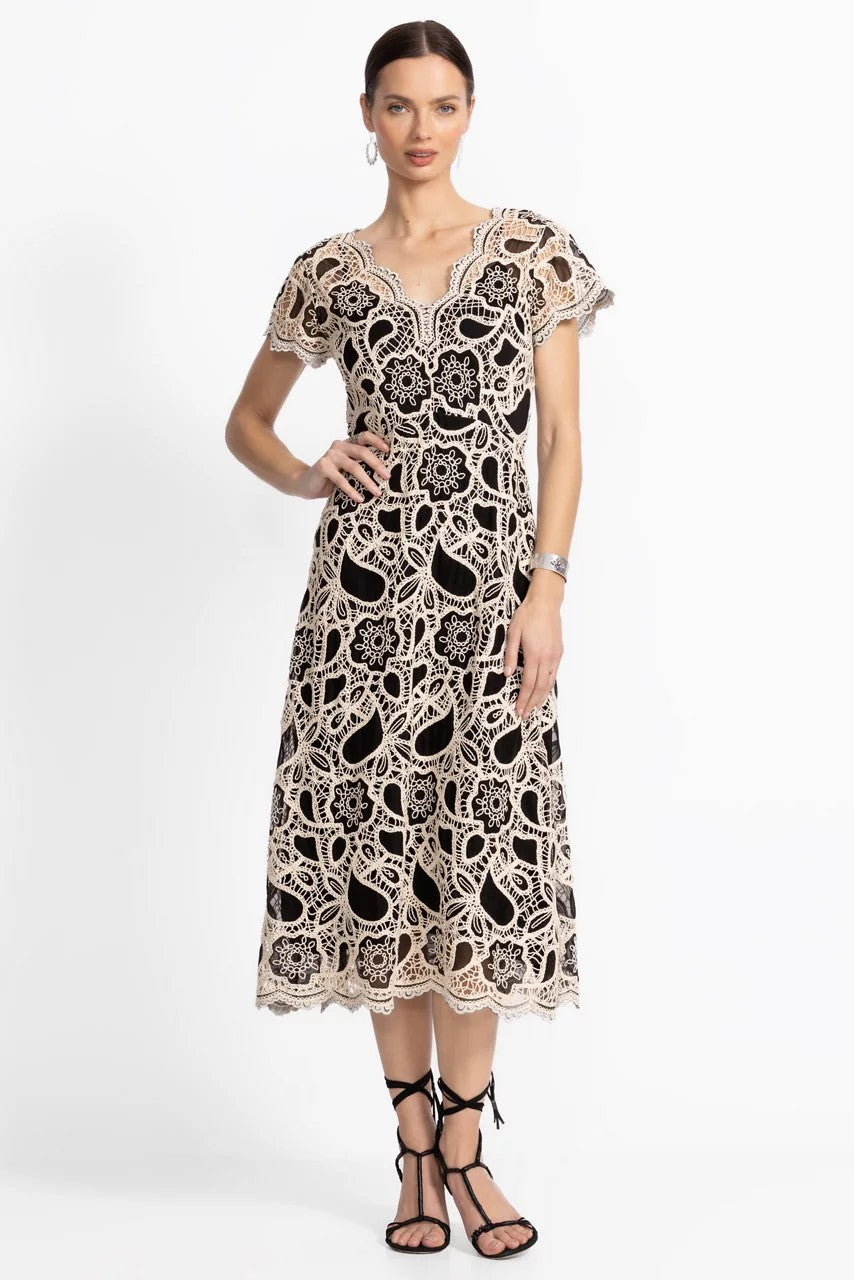 ADALINE SCALLOPED DRESS