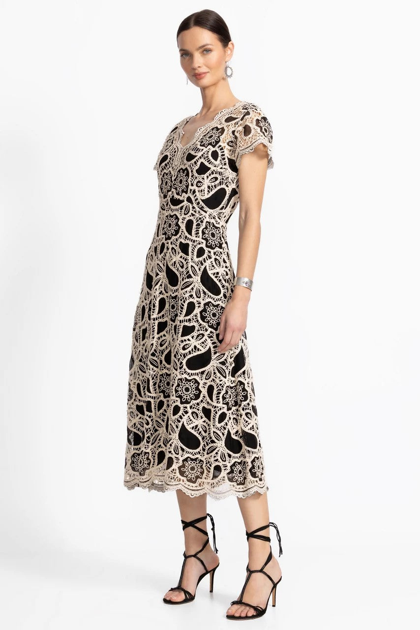 ADALINE SCALLOPED DRESS