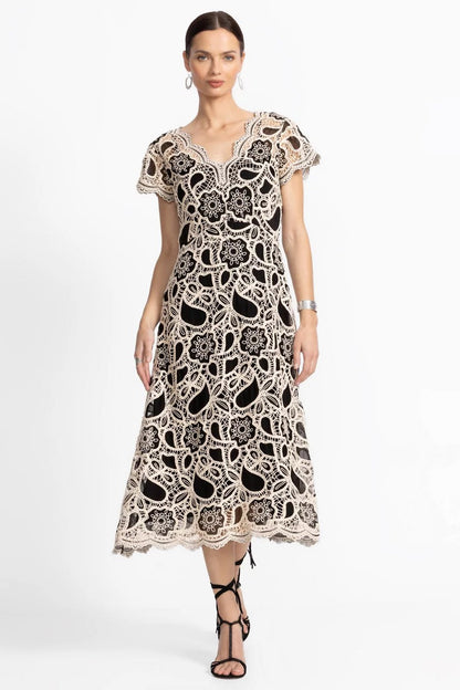 ADALINE SCALLOPED DRESS