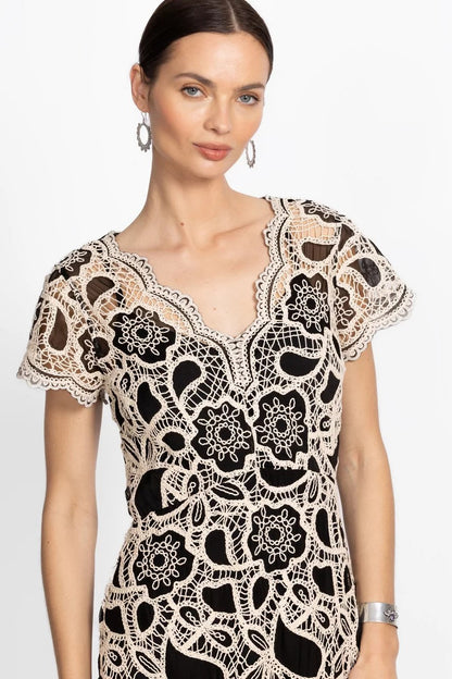 ADALINE SCALLOPED DRESS