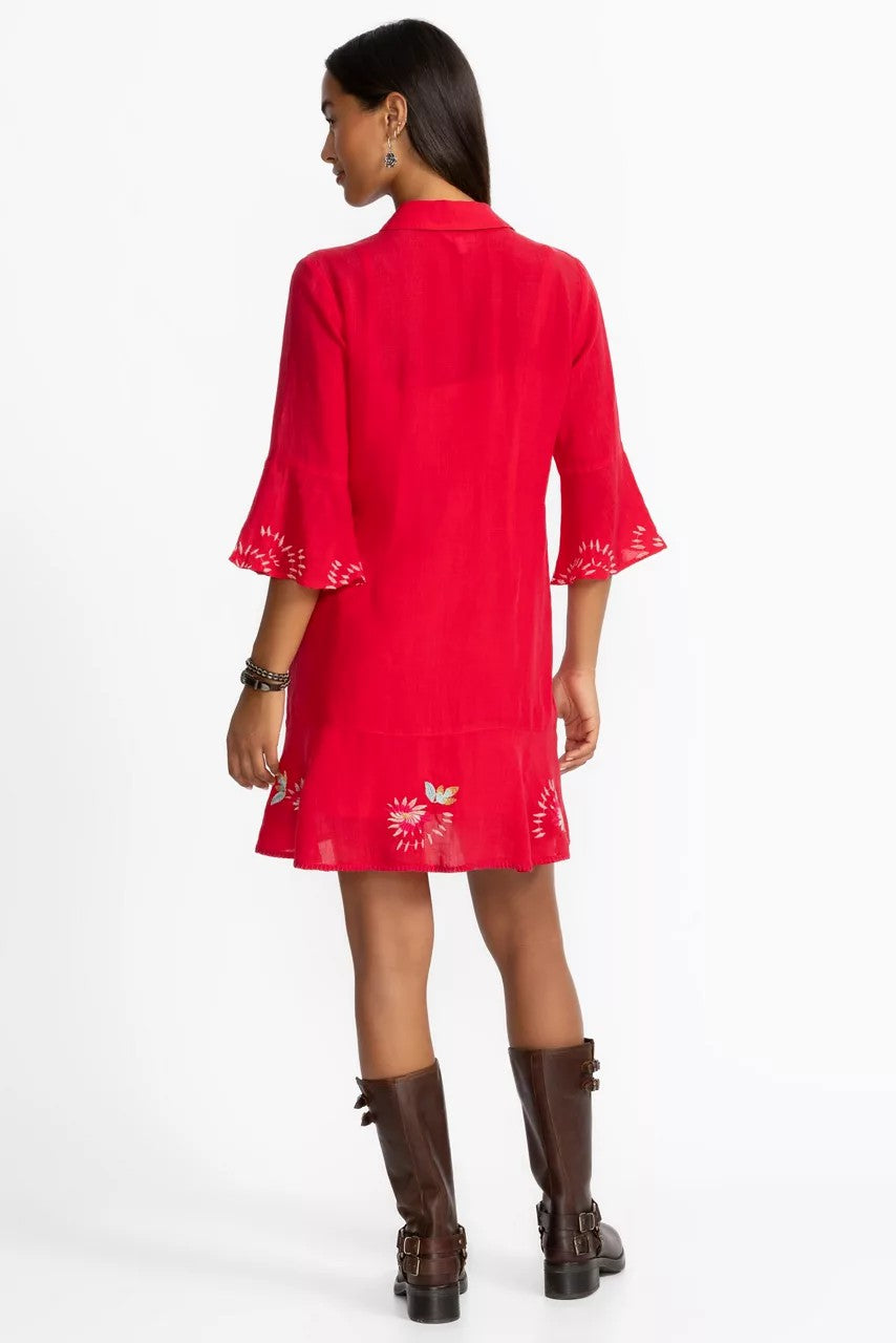 TIERED FLOUNCE DRESS