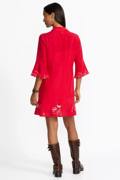 TIERED FLOUNCE DRESS