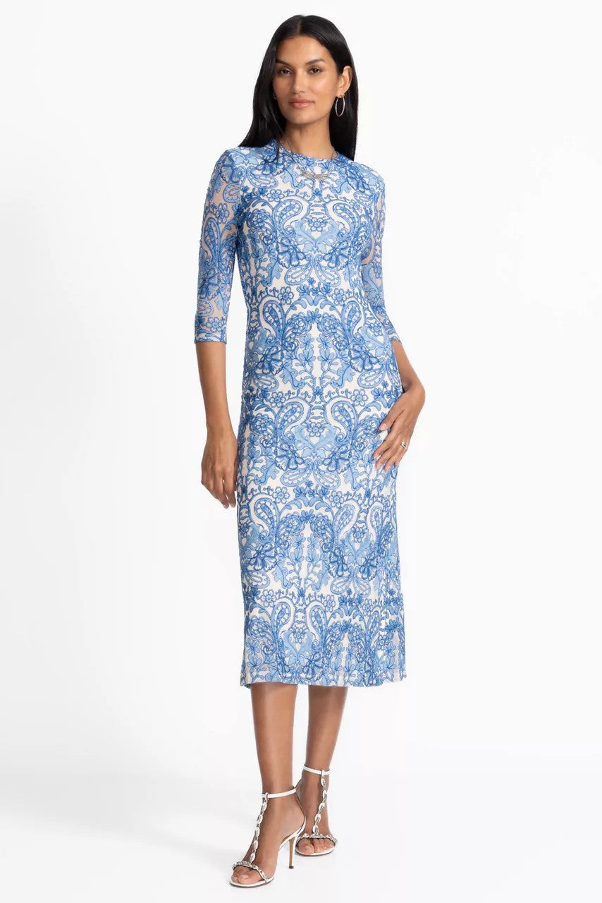 WYNIFRED MESH MIDI DRESS