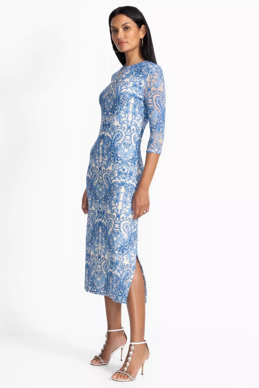 WYNIFRED MESH MIDI DRESS