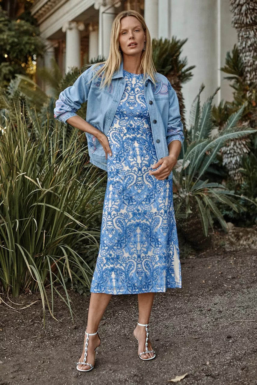 WYNIFRED MESH MIDI DRESS