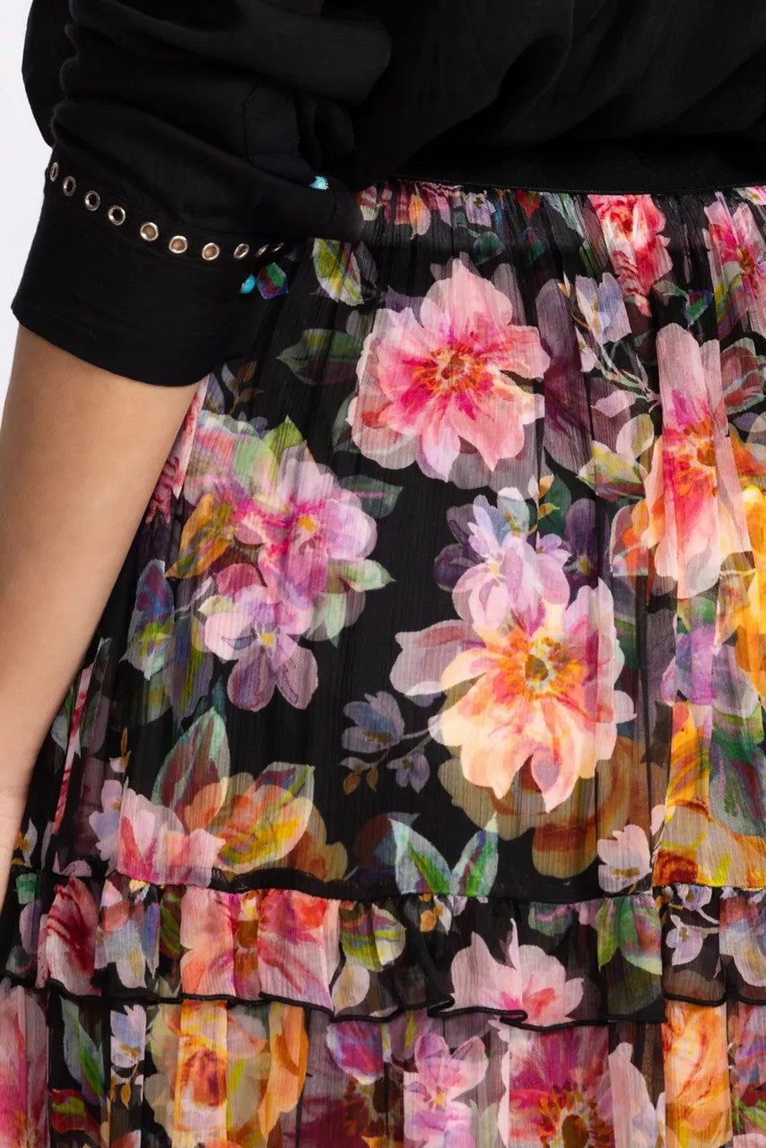 TERRA TIERED MAXI SKIRT