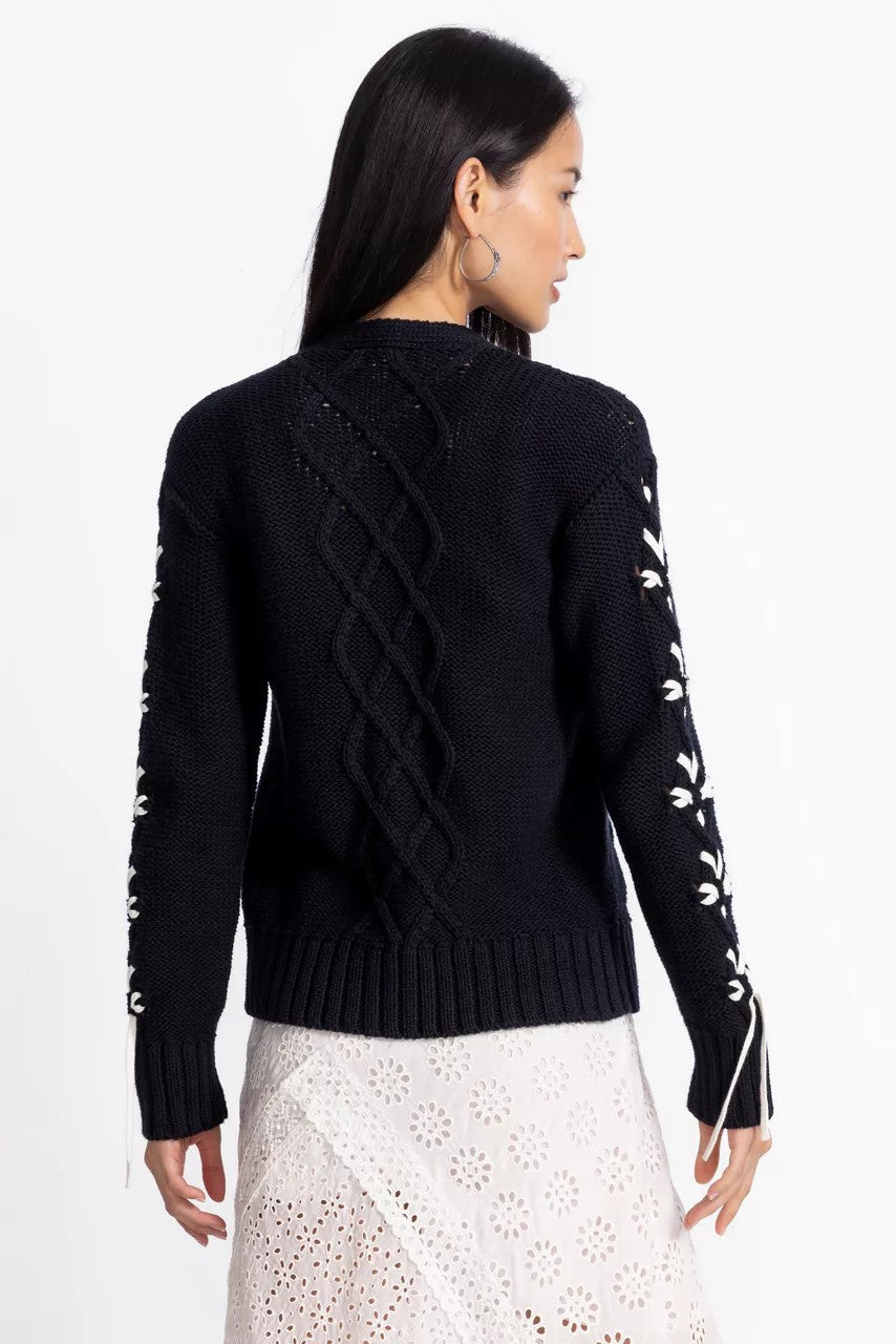 THE ANESSA BOW CARDIGAN