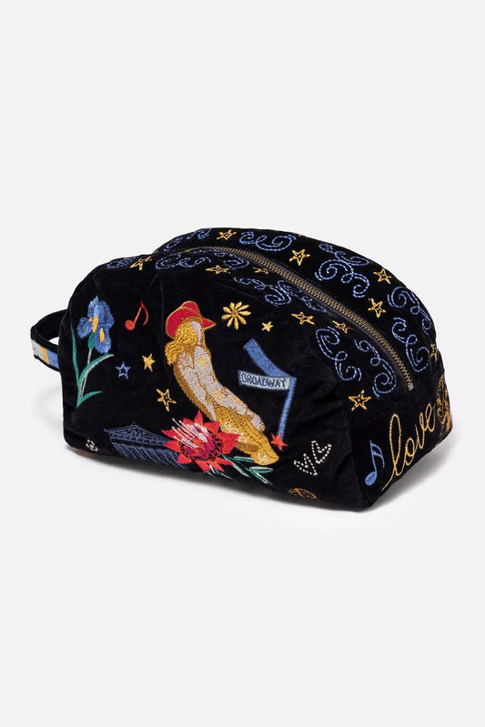 NASHVILLE COTTON VELVET MAKEUP BAG