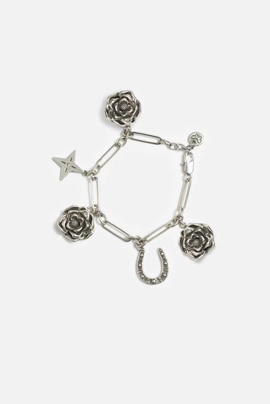 WESTERN ROSE CHARM BRACELET