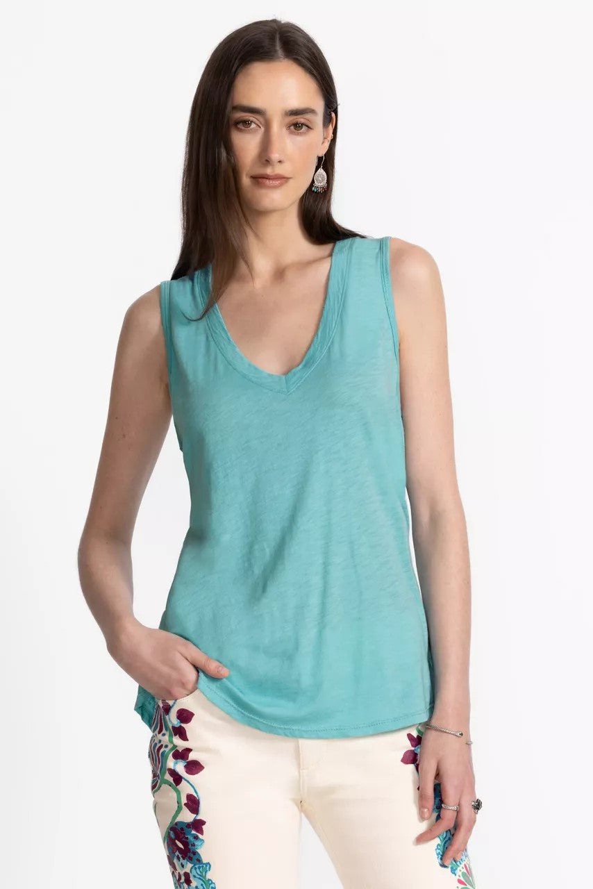 SLUB JERSEY HI LOW TANK