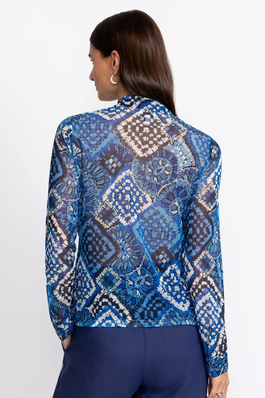 DEVIN MESH BUTTON DOWN SHIRT