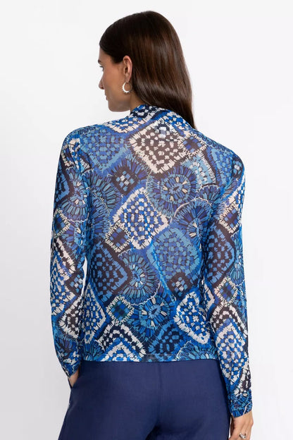 DEVIN MESH BUTTON DOWN SHIRT