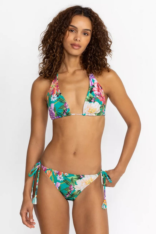 PEACOCK GOZA STRING BIKINI TOP
